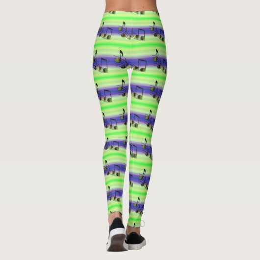 Dubstep Notes-Leggings Leggings (Achterkant)