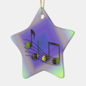 Dubstep Notes-Ornament Keramisch Ornament (Links)