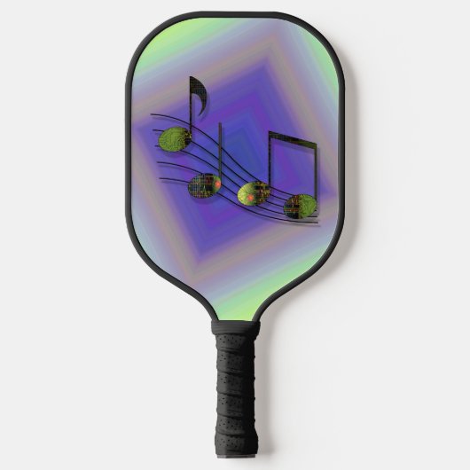 Dubstep Notes Pickleball Paddle (Voorkant)