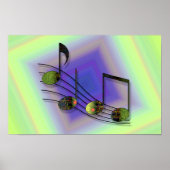 Dubstep Notes-Poster Poster (Voorkant)