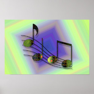 Dubstep Notes-Poster Poster