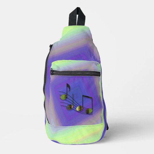 Dubstep Notes Sling Bag (Voorkant)