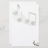 Dubstep Notes Stationery Briefpapier (Voorkant / Achterkant)