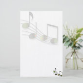 Dubstep Notes Stationery Briefpapier (Staand voorkant)