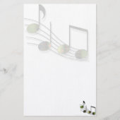 Dubstep Notes Stationery Briefpapier (Voorkant)