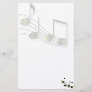 Dubstep Notes Stationery Briefpapier