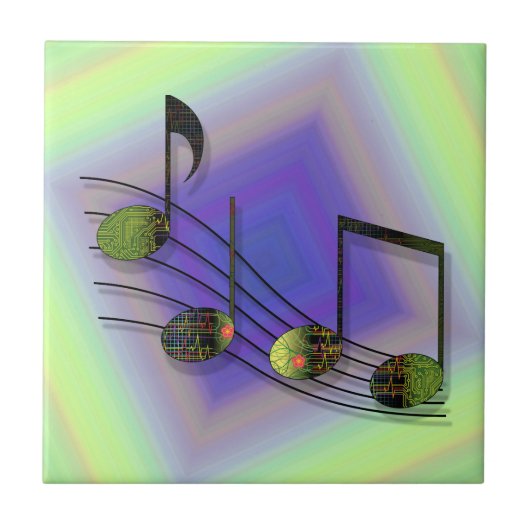 Dubstep Notes-Tegel Tegeltje (Voorkant)