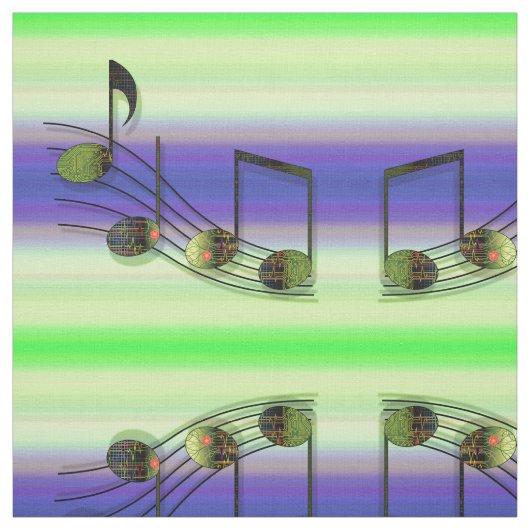 Dubstep Notes-verbinding Stof (Swatch)