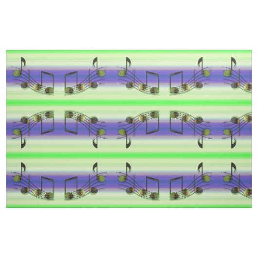 Dubstep Notes-verbinding Stof (Fat Quarter)