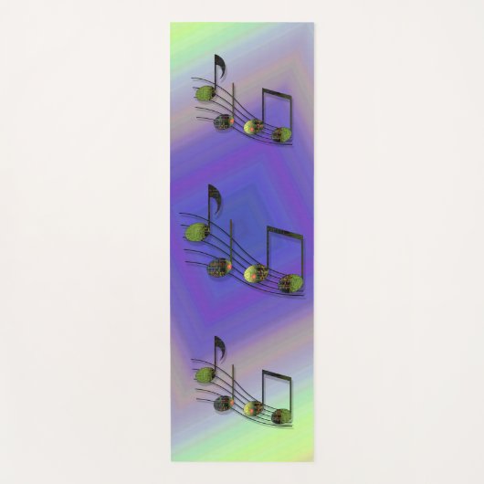 Dubstep Notes Yoga Mat (Voorkant)