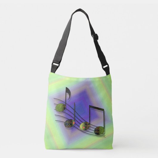 Dubstep-notities All-Over-Print tas (Voorkant)