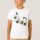 Dubstep Notities Kinder en Baby Light Shirt (Voorkant)