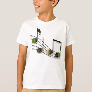 Dubstep Notities Kinder en Baby Light Shirt