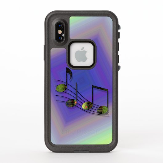 Dubstep Notities Lifeproof Hoesje (Achterkant)
