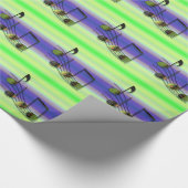 Dubstep notities omslagpapier cadeaupapier (Hoek)