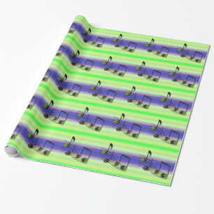 Dubstep notities omslagpapier cadeaupapier