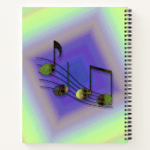 Dubstep Notities Spiraal Notebook Notitieboek (Achterkant)