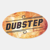 Dubstep Ovale Sticker (Voorkant)