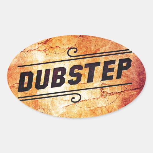 Dubstep Ovale Sticker (Voorkant)