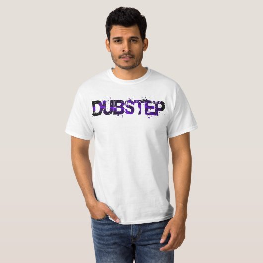 Dubstep Paarse Smoke T-shirt (Voorkant volledig)