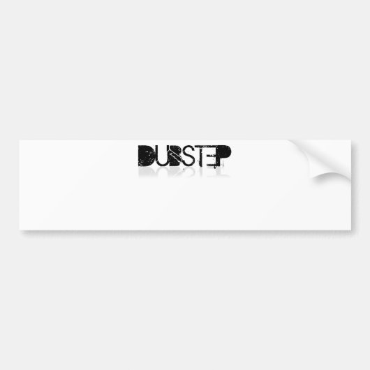 Dubstep reflectie bumpersticker (Voorkant)