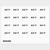 Dubstep reflectie ronde sticker (Vel)