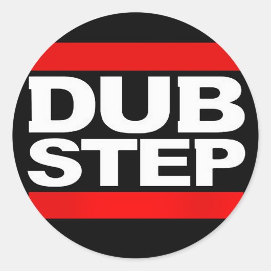 dubstep remix-benga-dubstep radio-gratis dubstep-d ronde sticker (Voorkant)