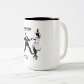 Dubstep Style-Mok Tweekleurige Koffiemok (Voorkant rechts)