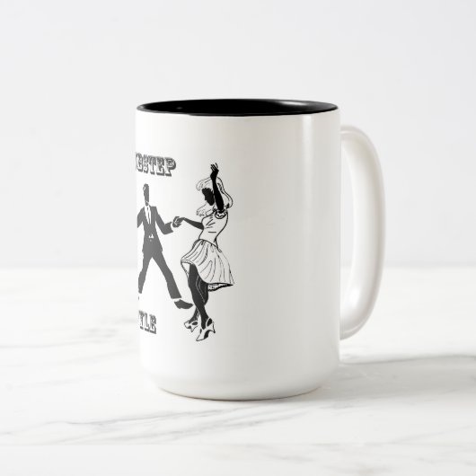 Dubstep Style-Mok Tweekleurige Koffiemok (Voorkant rechts)