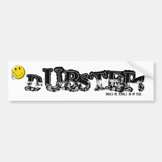 dubstep techno sticker (Voorkant)