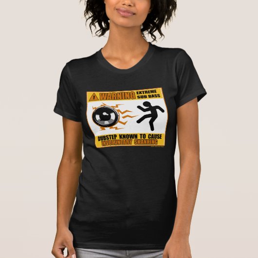 DUBSTEP-waarschuwing Extreme Bass T-shirt (Voorkant)