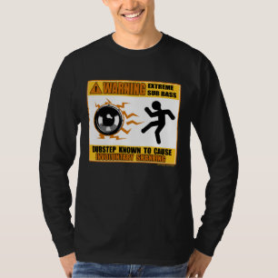 DUBSTEP-waarschuwing Extreme Bass T-shirt