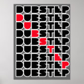 Dubstep WALL meisjes jongens Dubstep muziek Poster (Voorkant)