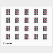 Dubstep WALL meisjes jongens Dubstep muziek Ronde Sticker (Vel)