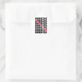 Dubstep WALL meisjes jongens Dubstep muziek Ronde Sticker (Tas)
