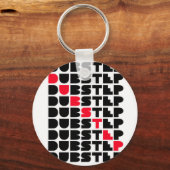 Dubstep WALL meisjes jongens Dubstep muziek Sleutelhanger (Voorkant)