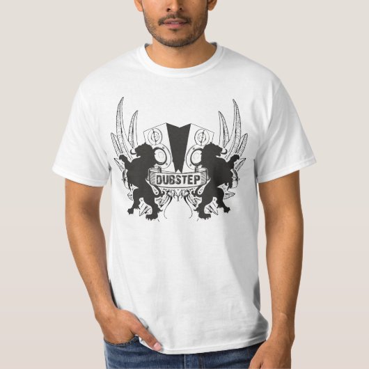 Dubstep (wit) t-shirt (Voorkant)