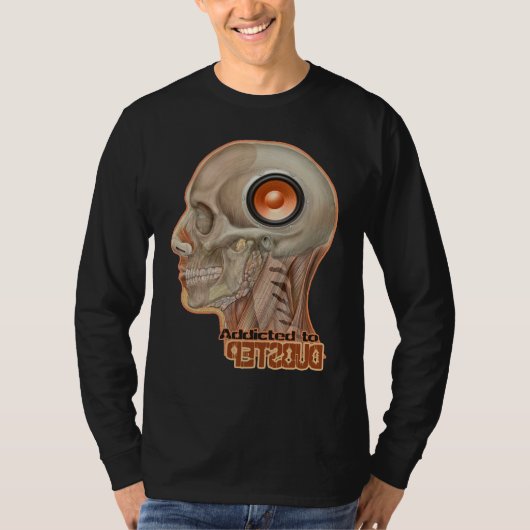 Dubstep woofer-brein t-shirt (Voorkant)