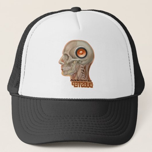 Dubstep woofer-brein trucker pet (Voorkant)