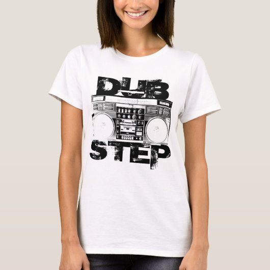 Dubstep zwarte doos t-shirt (Voorkant)