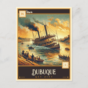 Dubuque, Iowa    Briefkaart