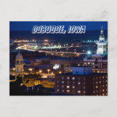 Dubuque Iowa Downtown Capitol State Briefkaart (Voorkant)