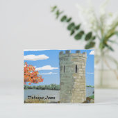 Dubuque, Iowa- Julien Dubuque Monument Briefkaart (Staand voorkant)