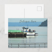 Dubuque, Iowa Pusher Boat op de Mississippi Briefkaart (Voorkant / Achterkant)