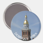 Dubuque. Iowa Souvenir Magnet (Voorkant / Achterkant)
