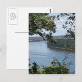 Dubuque Iowa van de Mississippi Briefkaart (Voorkant / Achterkant)