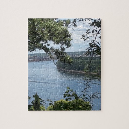 Dubuque Iowa van de Mississippi Legpuzzel (Verticaal)