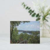 Dubuque Iowa van de Rivier van de Mississippi Briefkaart (Staand voorkant)