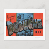 Dubuque, IowaLarge Letter ScenesDubuque, IA Briefkaart (Voorkant)