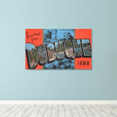 Dubuque, IowaLarge Letter ScenesDubuque, IA Canvas Afdruk (Insitu (Houten vloer))